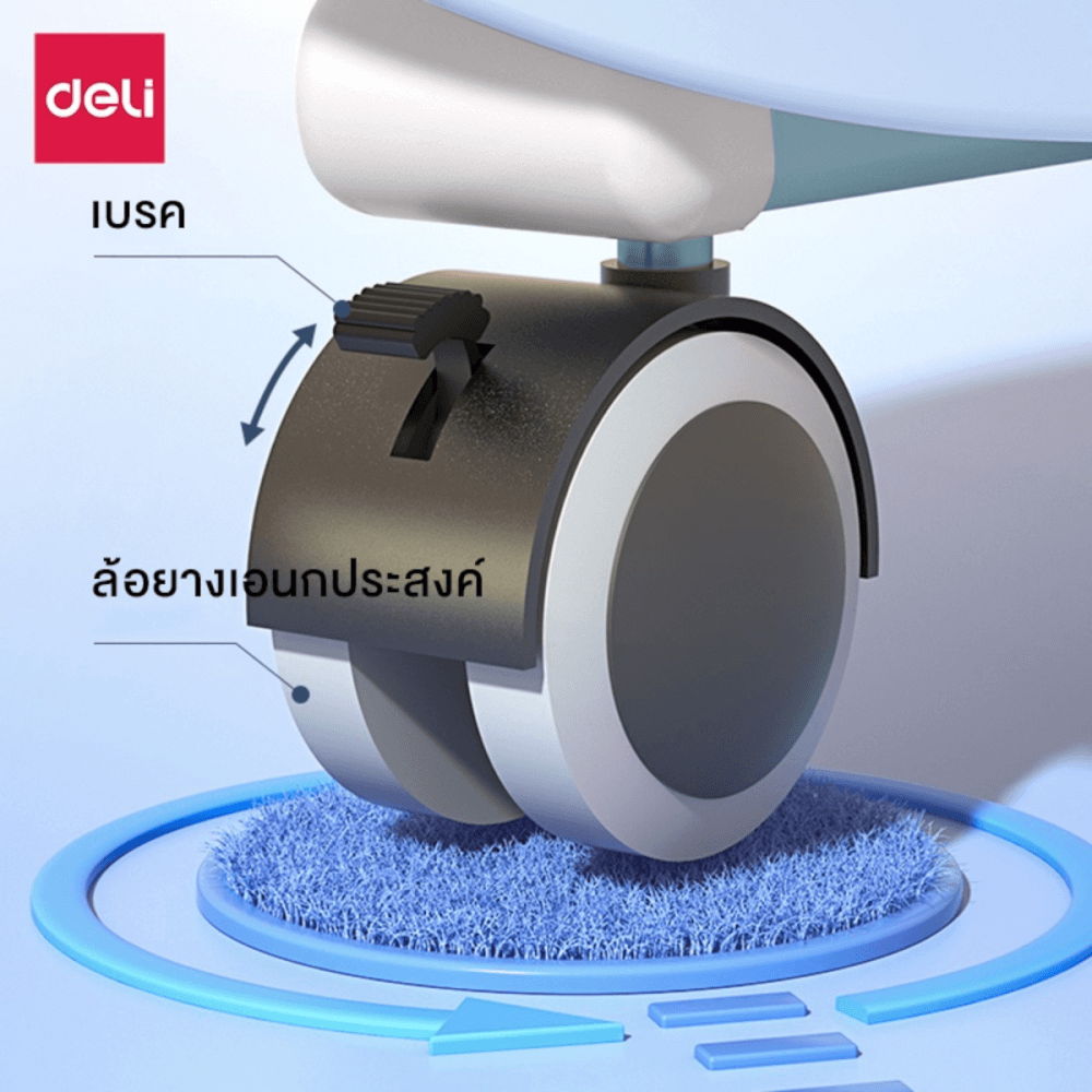 กระดานไวท์บอร์ด DELI EV164-A-BL-01 ขนาด 90 X 120 CM ขาสีฟ้า_5